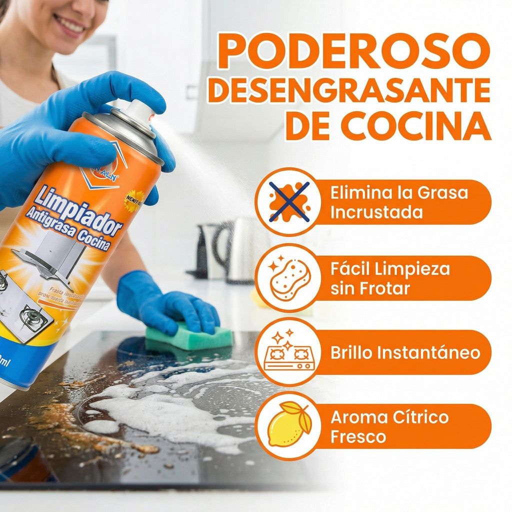 ESPUMA ANTI GRASA NARANJA