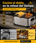Freidora Doble de Acero Inoxidable 6 L